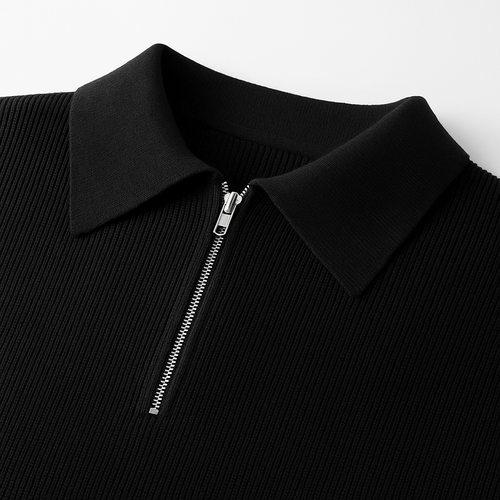 Half Zip Knit Sweater Old Money Style