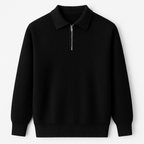 Half Zip Knit Sweater Old Money Style