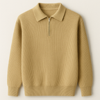 Half Zip Knit Sweater Old Money Style