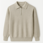 Half Zip Knit Sweater Old Money Style