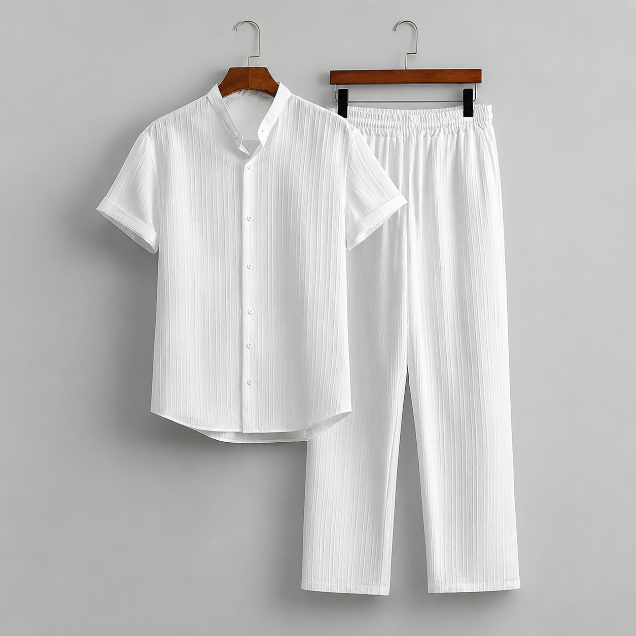 Men’s Summer Co-ord Set Short Sleeve Shirt & Pants