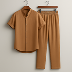 Men’s Summer Co-ord Set Short Sleeve Shirt & Pants