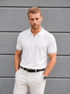 Luxury Contrast Polo Shirt