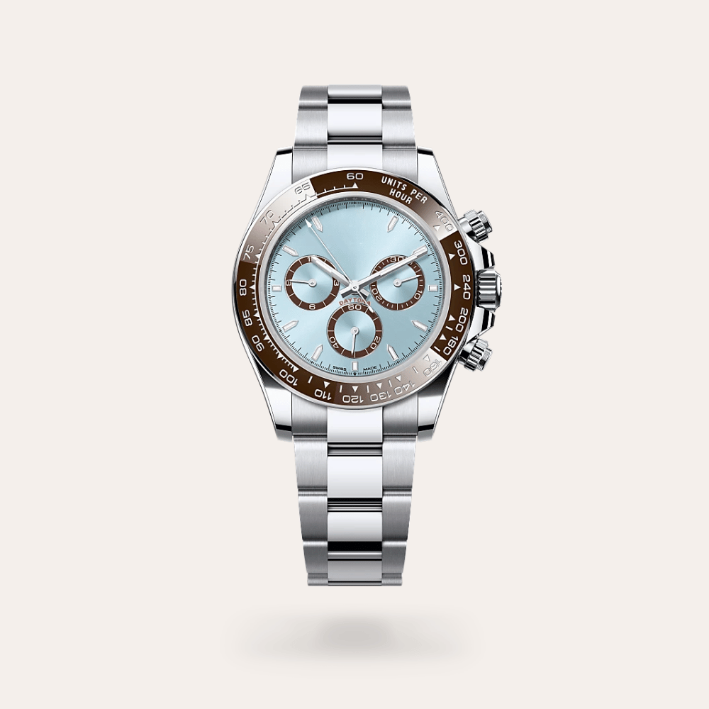 Speed Racing 40mm Chronograph Watch Ice Blue Dial